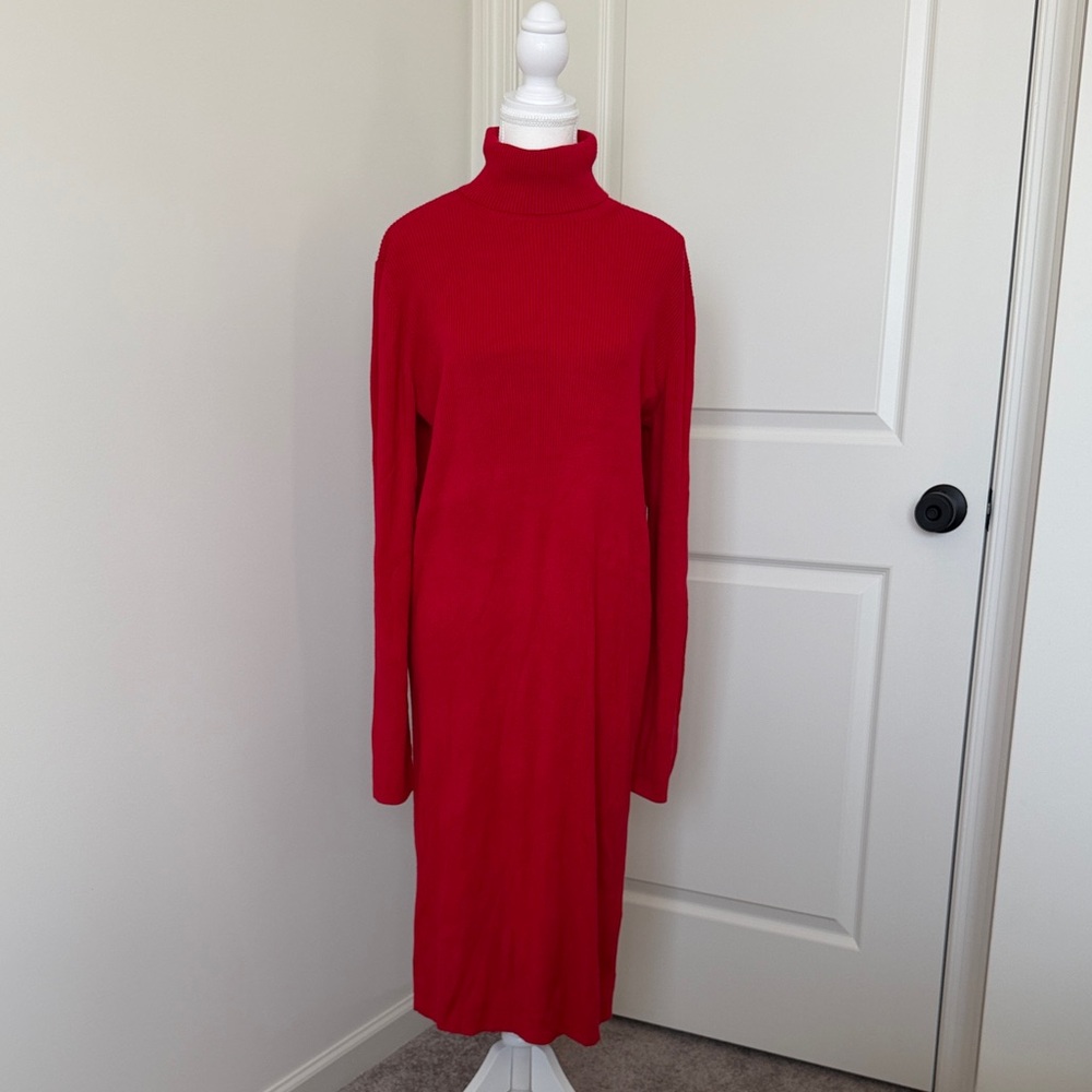 Express Red Long Sleeve Dress (On hold for buyer)